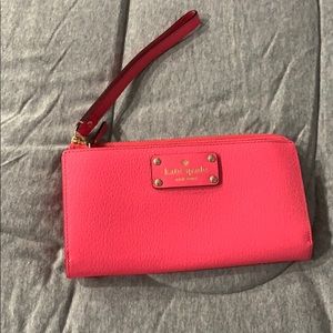 Kate Spade pink wallet wristlet